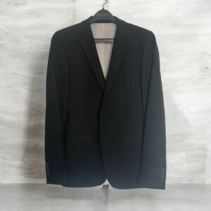 Egara Black Men's 38 Long Skinny Fit Two-Button Suit Jacket and Pants size 32